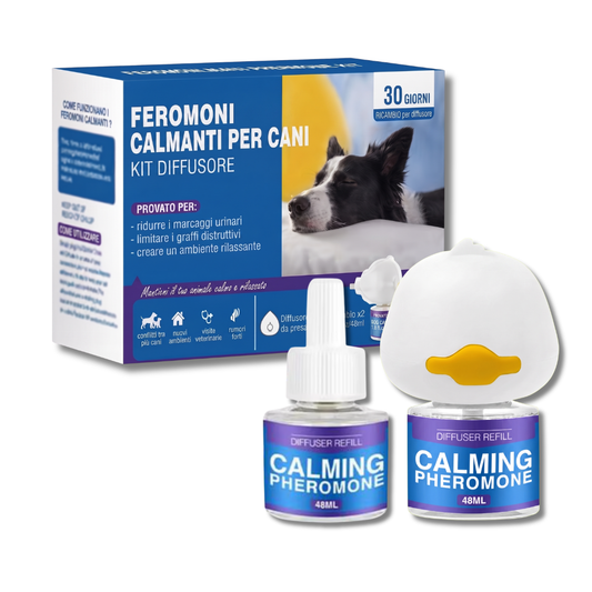 Kit Diffusore Calmante per Cani | Feromoni Naturali Anti-Ansia